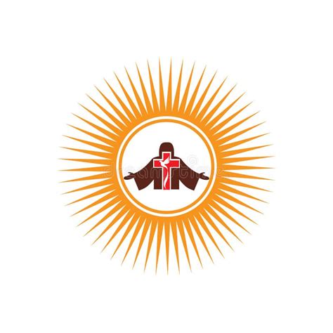 Linha Cristã Projeto Da Igreja Do Logotipo Da Arte Símbolos Cristãos