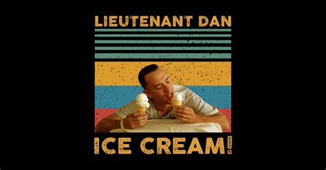 Forrest Gump Lieutenant Dan Ice Cream Vintage Forrest Gump Posters