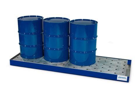 Spill Sump Drum Inline Capacity With Platform Painted Steel