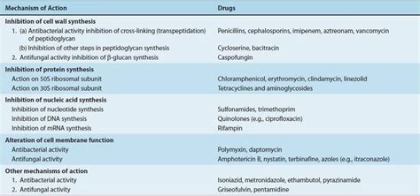 Antimicrobial Drugs Mechanism Of Action Review Of Medical