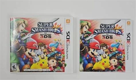 Super Smash Bros Nintendo 3ds 2014 Box And Manual Only No Game Ebay