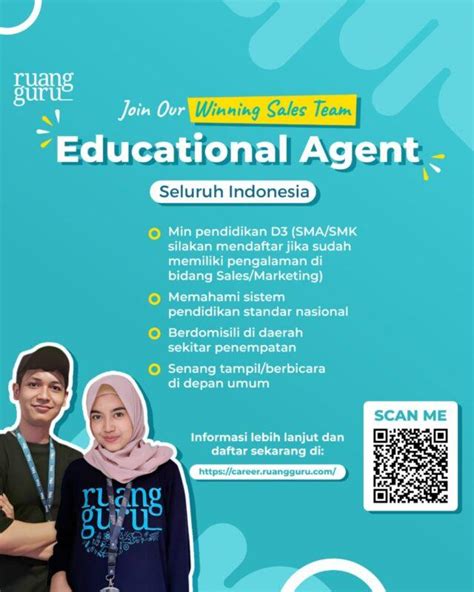 Lowongan Kerja Educational Agent Sales Di Pt Ruang Raya Indonesia