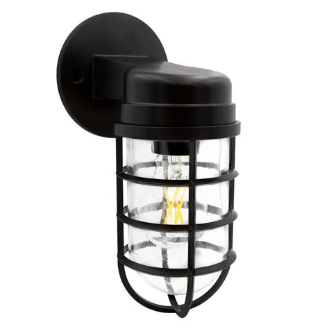 Reviews For Maxxima Light Black Dimmable Led Outdoor Cage Wall