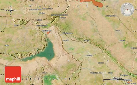 Satellite Map of Rana Pratap Sāgar