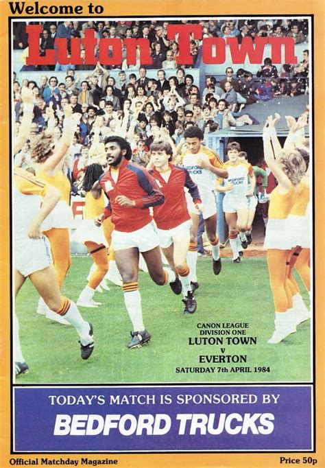 ThisDayInEvertonHistory On Twitter Apr 7 1984 Luton Town 0 3