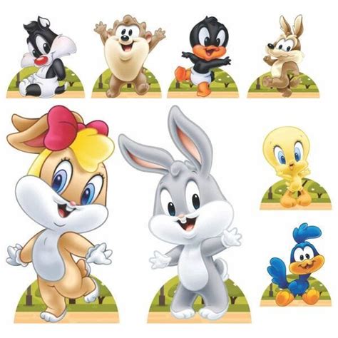 Kit Decoração Festa Totem Display Baby Looney Tunes 8 Peças