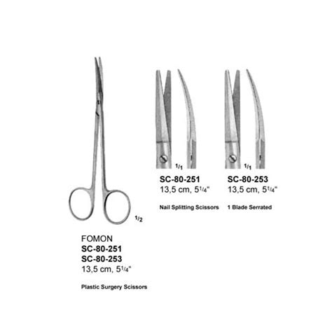 Fomon Surgical Dissecting Plastic Surgery Scissors Cm Relpro