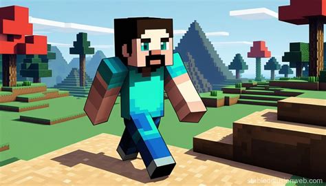 Corrupted And Glitchy Minecraft Player Stable Diffusion Online