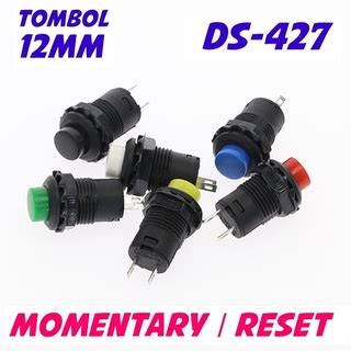 Jual Switch Push On Tombol Momentary Mm Plastik Ds Ds Saklar