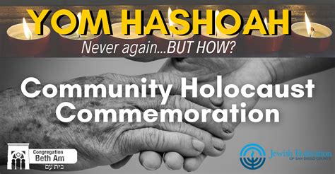 Yom Hashoah Community Holocaust Commemoration Event Congregation