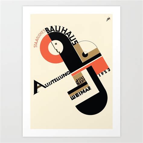 Joost Schmidt Poster For The 1923 Bauhaus Exhibition In Weimar Art