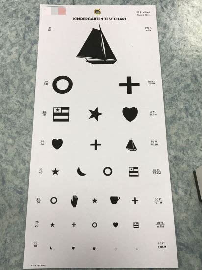 Pocket Size Visual Acuity Eye Vision Test Chart Snellen Eye Chart