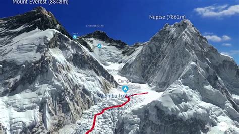 SummitClimb Everest Summit Helicopter Fly Over And 3d Climbing Map