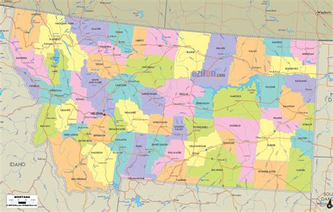 Montana Counties Map - Share Map