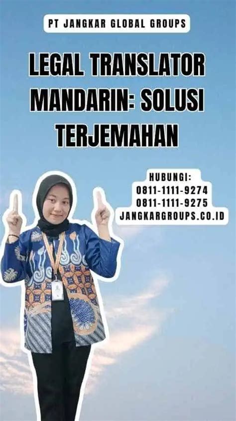 Legal Translator Mandarin Solusi Terjemahan Jangkar Global Groups