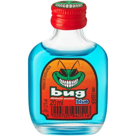 Bug Blue Alcoholic Shooter Bottle 20ml Premix Shooters Spirits