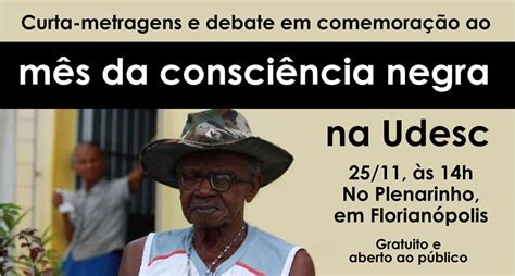 Notícia Udesc comemora Mês da Consciência Negra exibição de