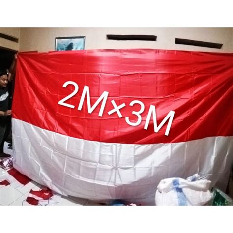 Jual Bendera Merah Putih Ukuran 2x3 Meter Full Bendera Indonesia