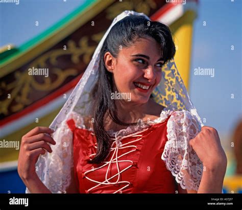 Maltese Woman In Traditional Dress Hi Res Stock Photography And Images