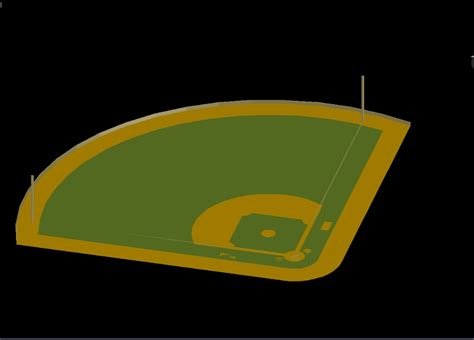 3d Baseball Field In Autocad Cad Download 129 87 Kb Bibliocad