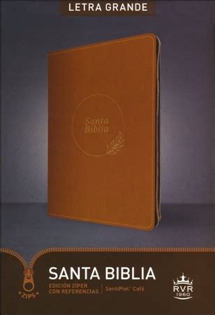 Santa Biblia RVR60 Edición zíper con referencias letra grande