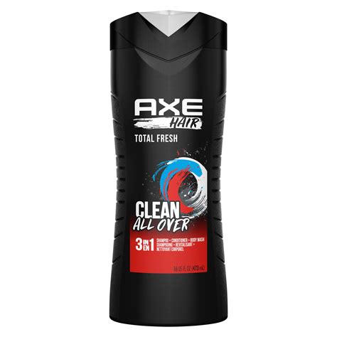 Axe Hair Shampoo Conditioner Body Wash 3 In 1 Total Fresh Shop