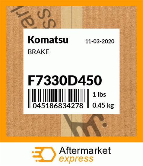 F7330d450 Brake Fits Komatsu Price 2729