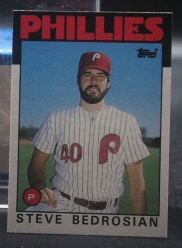 Steve Bedrosian Phillies Topps Traded T Ebay