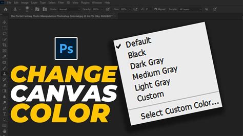 How To Change Canvas Background Color In Photoshop Photoshop Tricks