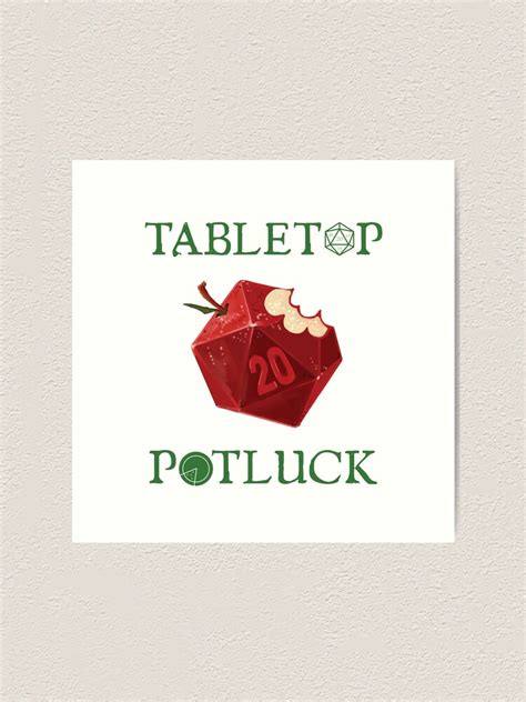 "Tabletop Potluck Logo" Art Print by tabletoppotluck | Redbubble