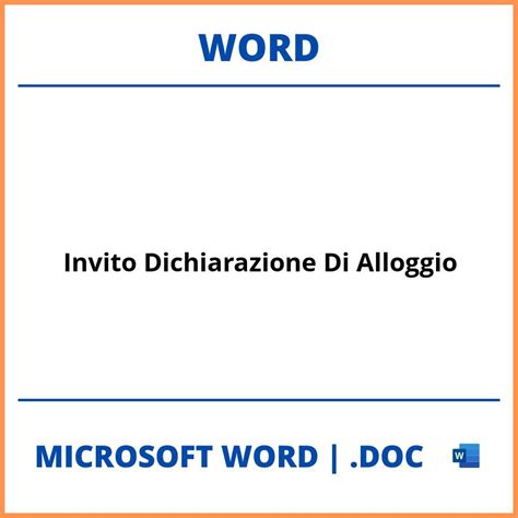 Dichiarazione Testimoniale Sinistro Word