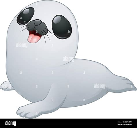 Vector Illustration Of Cute Baby Seal Cartoon Stock Vector Image Art