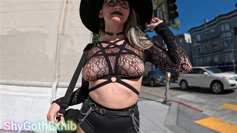 ShyGothExhib OnlyFans Exposed In Public Porn Video Clip 808959