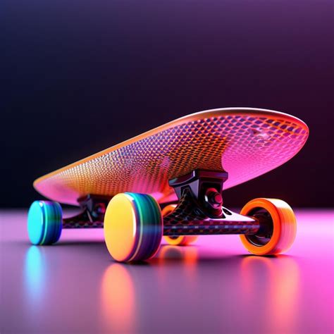 Premium Ai Image Futuristic Skateboard