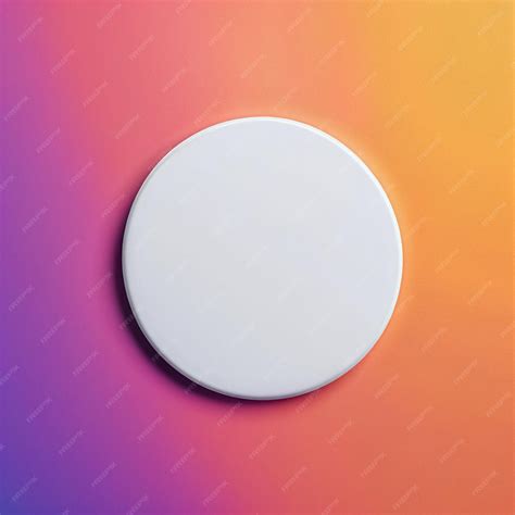 Premium Photo Blank White Button Pin Badge Mockup On Isolated Vivid