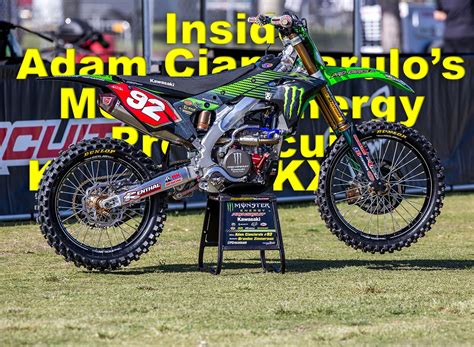 Inside Adam Cianciarulo S Monster Energy Pro Circuit Kawasaki Kx