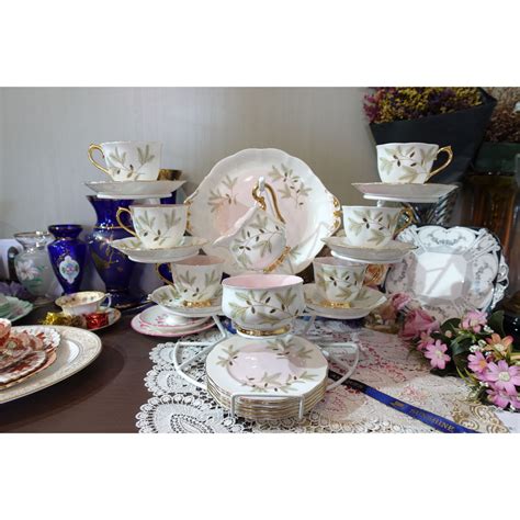 【sunshine Antiques】royal Albert Braemar 英國骨瓷 下午茶 杯組 蝦皮購物