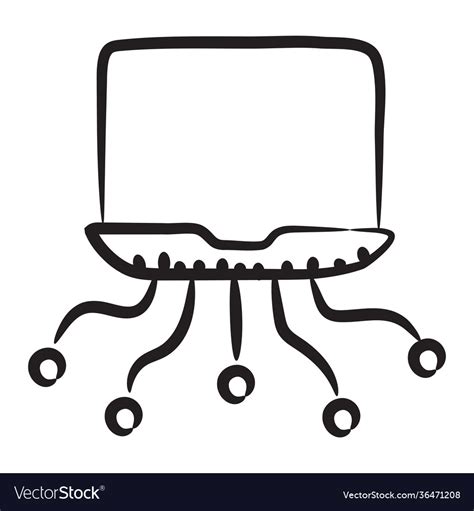 System network Royalty Free Vector Image - VectorStock