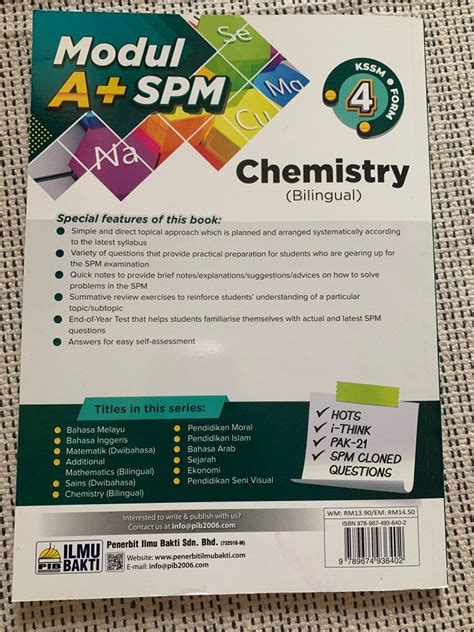 Modul A Spm Chemistry F Hobbies Toys Books Magazines Textbooks