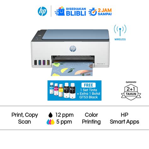 Promo Hp Smart Tank All In One Printer Print Copy Scan Wifi