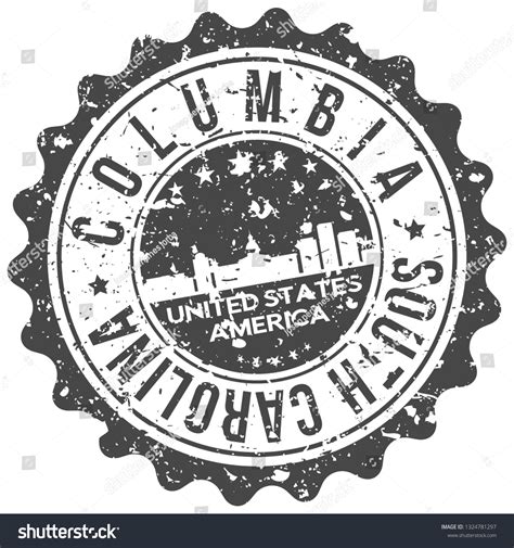 Columbia South Carolina City Skyline Silhouette Stock Vector (Royalty ...