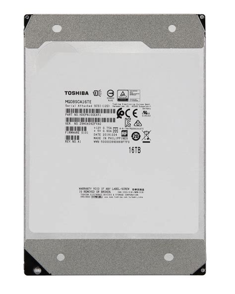 Malaysia Toshiba MG08 Series MG08SCA16TE 16TB 512e SAS Hard Drive