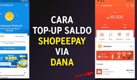 Langkah Dan Cara Top Up Shopeepay Lewat Dana Panduan Lengkap Dan