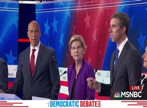 Democratic Debate Cory Booker Explains His Side Eye Look When Beto O