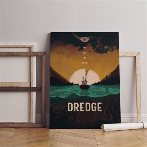 Dredge Game Poster, Game Wall Art, Canvas Print, Gamer Gift, Dredge ...