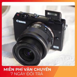 Máy ảnh Canon M100 lens 15 45mm IS STM 24 2mp Quay Full HD 60fps