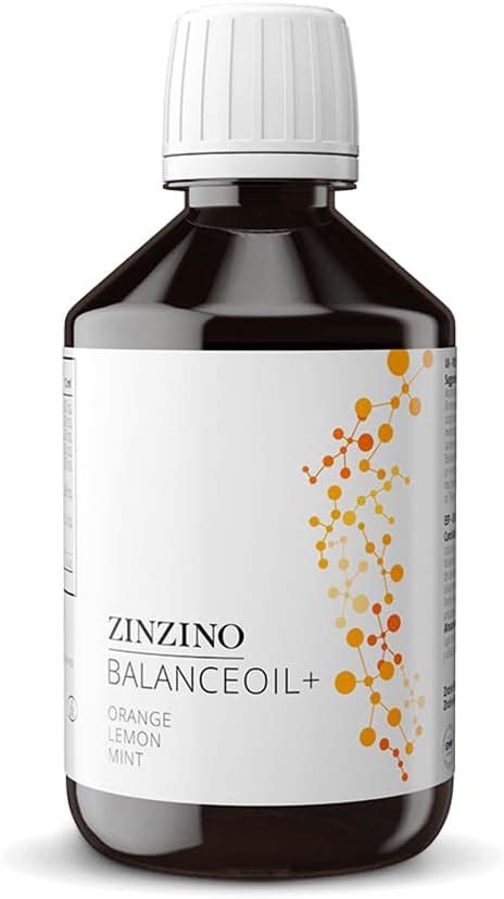 ZinZino BalanceOil Fischöl mit Omega 3 2478 mg Omega 9 Vitamin D3