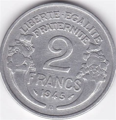 France Pi Ce De Francs B Morlon En Aluminium En Ttb Eur