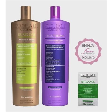 Kit Progressiva Prohall Orgânica Burix One Select Blond 1l Submarino