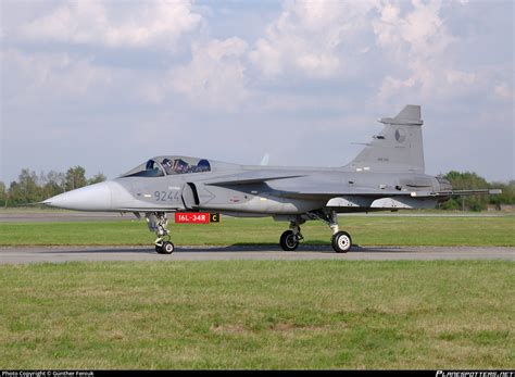 9244 Czech Air Force Saab JAS 39C Gripen Photo by Günther Feniuk ID